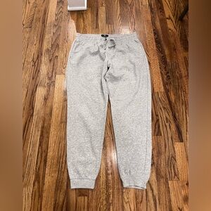 H&M Men's Jogger Sweatpants Regular Fit Drawstring Soft Grey Size Large